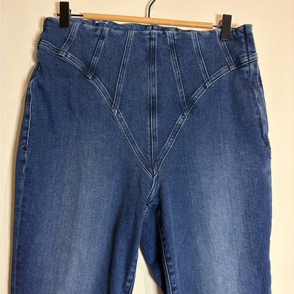 GOOD AMERICAN Good Legs Mega Compression Skinny Jeans Size 14 / 32 Indigo443 - Picture 8 of 11